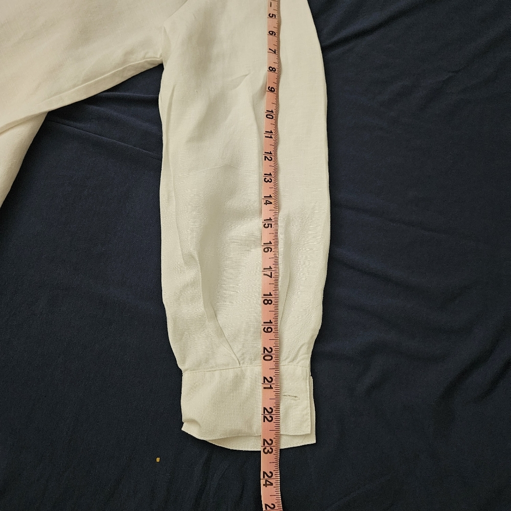 Dialogue White Off White Collared Button Down Shirt Long Sleeve‎ Size Small - Picture 6 of 6